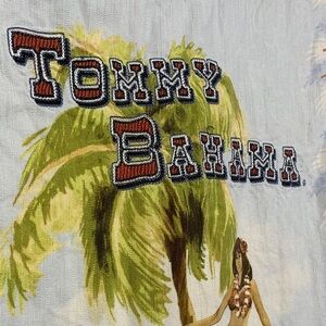TOMMY BAHAMA | SMALL MEN SHORT SLEEVE BUTTON DOWN HAWAIIAN SHIRT | RARE HULA